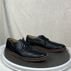 Ben Sherman Mens Black Lace Up Leather Dress shoe Size 8-8.5